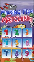 Finding Happy Fish In The Matching Cute Cartoon Puzzle Cards Game Image