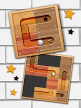 Ball rolls in labyrinth - Unblock &amp; slide puzzle Image