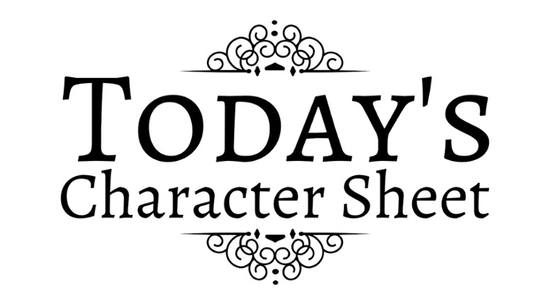 Today's Character Sheet Game Cover