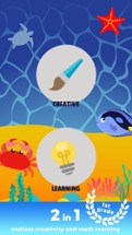Kids Sea Life Creator - early math calculations using voice recording and make funny images Image