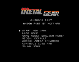 Metal Gear - Amiga Port Image