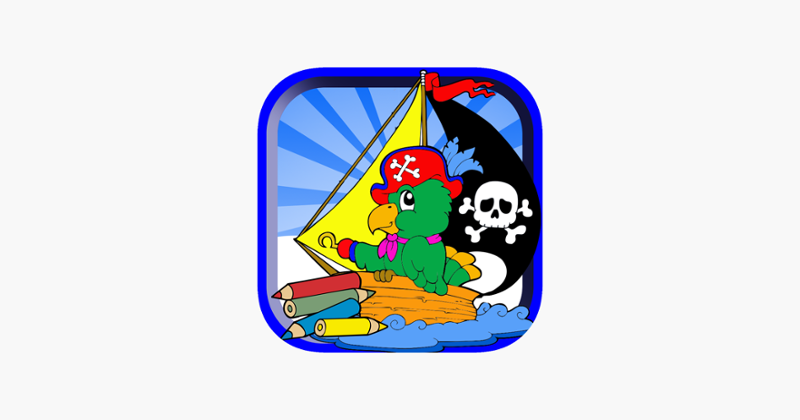 Free pirate games finger painting kid-coloringbook Game Cover
