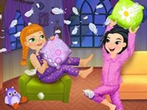 Crazy Pillow Fight Sleepover Party Image