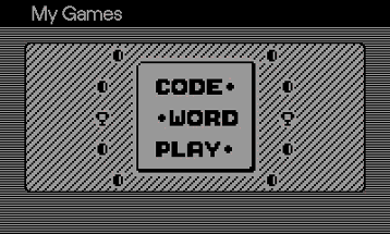 CodeWordPlay: Mystery word puzzle game for Playdate Image