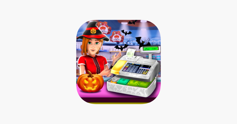 Halloween Supermarket Store Game Cover