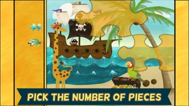 Pirate Preschool Puzzle - Fun Toddler Games Image