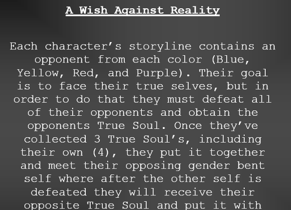 A Wish Against Reality [Concept/Demo] Game Cover