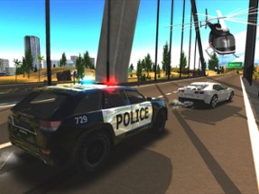 Crime City Police Car Driver Image