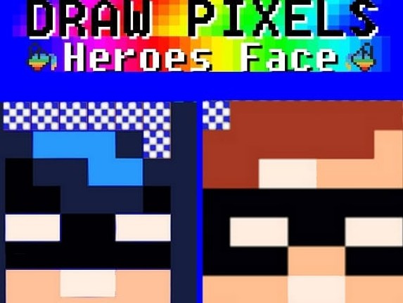 Draw Pixels Heroes Face Game Cover