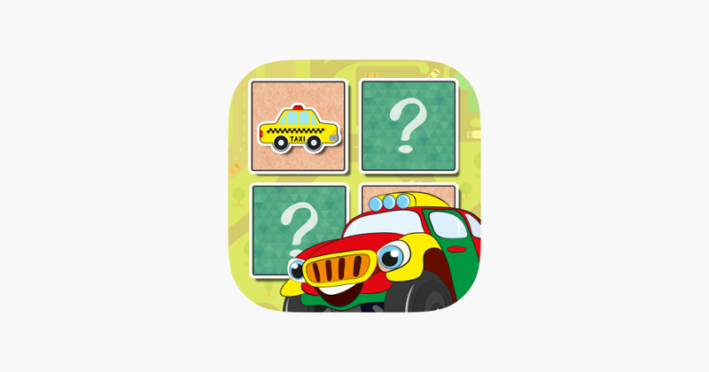 Cars find the Pairs learning game Game Cover