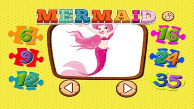 Mermaid Princess Puzzle Sea Animals Jigsaw for kid Image