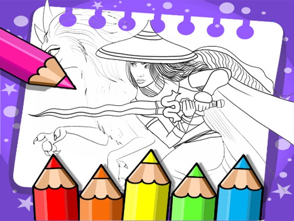 Raya And The Last Dragon Coloring Game Cover