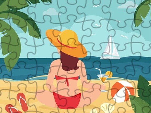 Summer Beach Jigsaw Game Cover