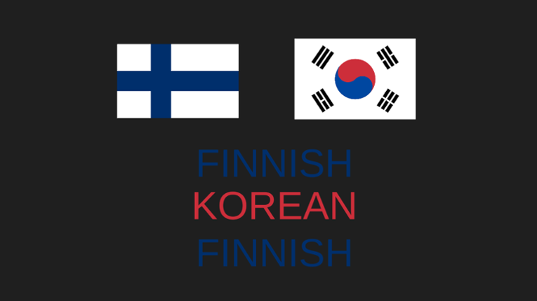 Finnish - Korean - Finnish Game Cover