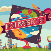 Heart. Papers. Border. Image