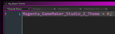 Magenta GameMaker Studio 2 and 2.3 Theme Image
