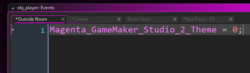 Magenta GameMaker Studio 2 and 2.3 Theme Game Cover