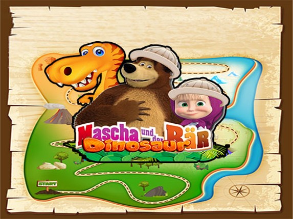 Masha and The Bear dinosaur Game Cover