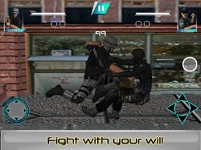 Police Karate Fighting Warrior Image