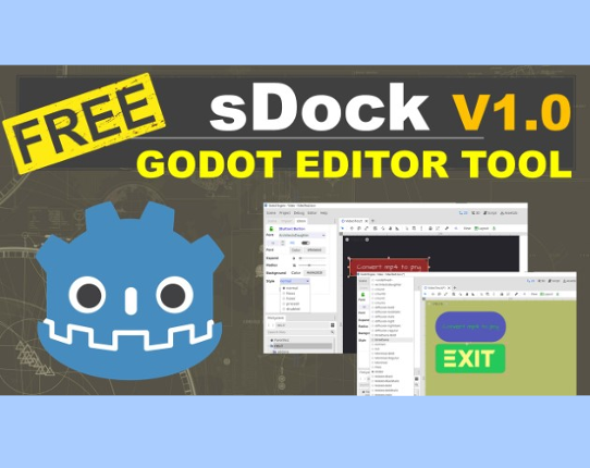 sDock - The free Godot Editor Plugin Game Cover