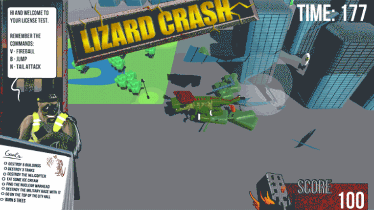 Lizard Crash Game Cover