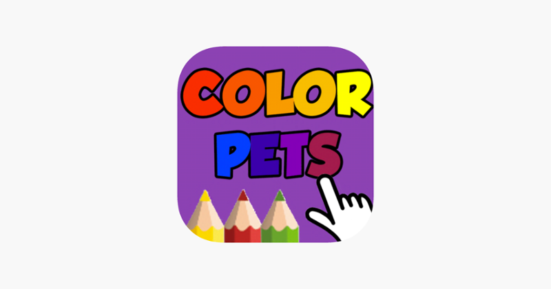 Coloring Pets Book with finger Game Cover