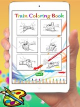 Train Coloring Book - Cute Drawing for Kids Free Games Image