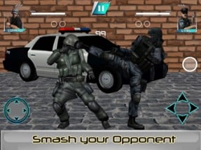 Police Karate Fighting Warrior Image