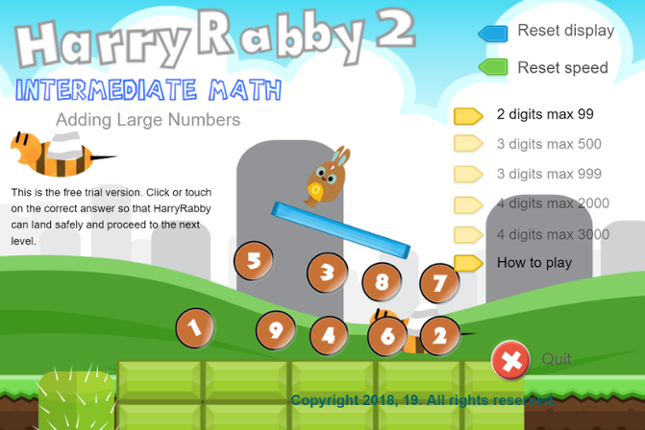 HarryRabby2 Adding Large Numbers FREE Game Cover