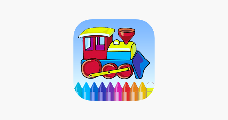 Train Coloring Book - Cute Drawing for Kids Free Games Game Cover