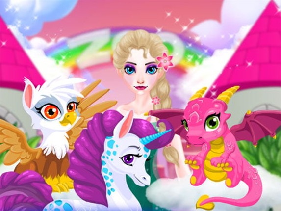 Elsa Magic Zoo Game Cover