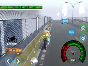 Moto Bike Escape Police City Image