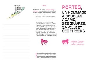 Portes, un hommage à Douglas Adams, ses œuvres, sa ville et ses tiroirs Image
