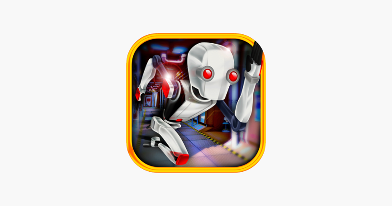 3D Scifi Robot Fast Running Battlefield Game Cover