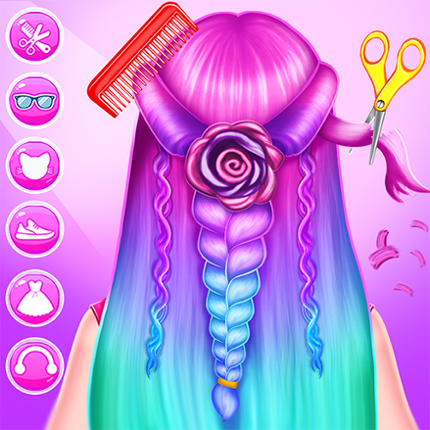 Braided Hair Salon MakeUp Game Game Cover