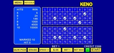 Keno Casino Games Image