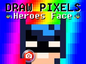 Draw Pixels Heroes Face Image