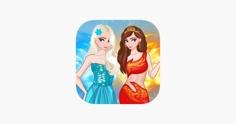 Ice vs Fire magic dress up Game Cover