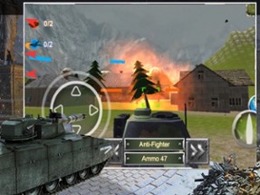 Tank Model Fighting 3D Image