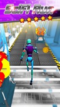 3D Scifi Robot Fast Running Battlefield Image