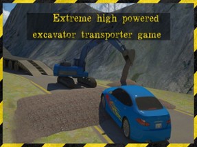 Excavator Transporter Rescue 3D Simulator- Be ready to rescue cars in this extreme high powered excavator transporter game Image
