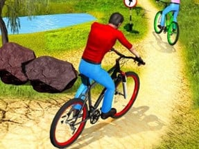 UPHill OffRoad Bicycle Rider Image