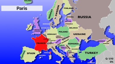 Europe Map Quiz Image