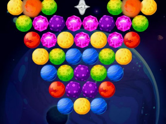 Bubble Shooter Planets Game Cover
