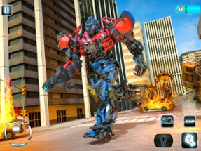 Flying Robot War: Tron Bike 3d Image