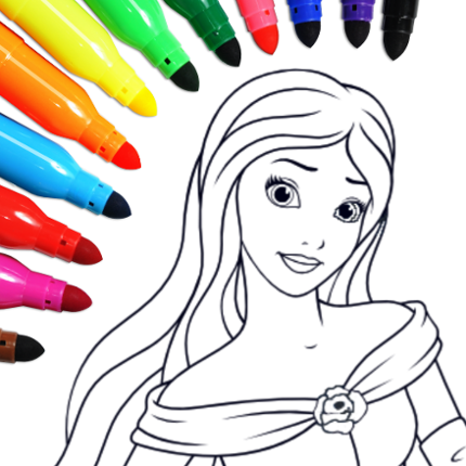 Princess Coloring Game Game Cover