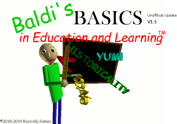 Baldi's Basics Unofficial Updates Game Cover