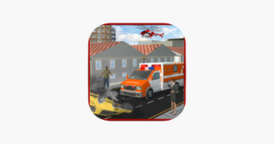 911 Emergency Ambulance Driver Duty: Fire-Fighter Truck Rescue Image