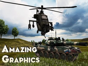 Boeing AH-64 Apache Longbow - Combat Gunship Helicopter Simulator of Infinite Tanks Hunter Image