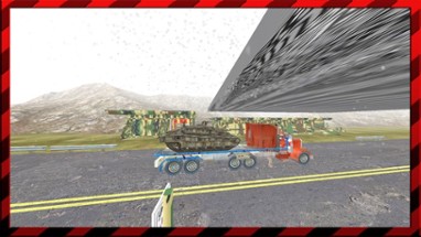 Military Tank Transporter Truck Mountain Simulator Image